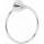 Contemporary I Crystal C8340-SN Modern Towel Ring 6-in in Satin Nickel