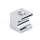Contemporary Crystal C853-1-PC Crystal Knob Modern 1-in in Polished Chrome