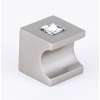 Contemporary Crystal C853-1-SN Crystal Knob Modern 1-in in Satin Nickel