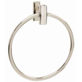 Arch A7540-PN Modern Towel Ring 7-in in Polished Nickel