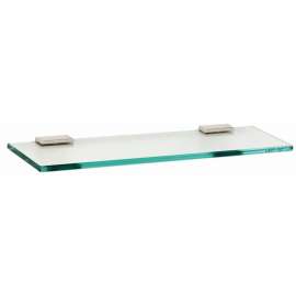 Arch A7550-18-PN 18-in Glass Shelf with Brackets Modern in Polished Nickel