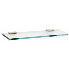 Arch A7550-24-PN 24-in Glass Shelf with Brackets Modern in Polished Nickel