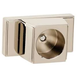 Modern Shower Rod Brackets 2-1/2-in in Polished Nickel