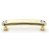 Crystal C211-35-PB Pull Traditional in Polished Brass