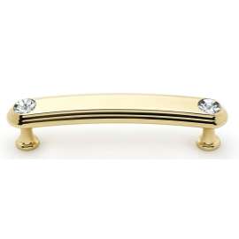 Crystal C211-35-PB Pull Traditional in Polished Brass