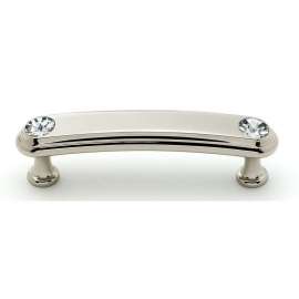 Crystal C211-3-PN Pull Traditional in Polished Nickel
