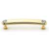 Crystal C211-4-PB Pull Traditional in Polished Brass
