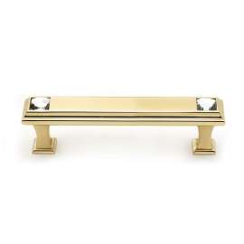 Crystal C213-35-PB Pull Traditional in Polished Brass