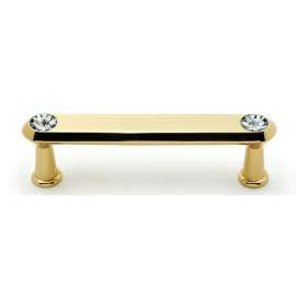 Crystal C214-35-PB Pull Traditional in Polished Brass
