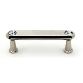Crystal C214-3-PN Pull Traditional in Polished Nickel