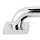 Grab Bar Brackets Modern 2-3/4-in in Polished Chrome
