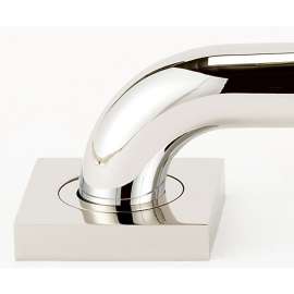 Grab Bar Brackets Modern 2-3/4-in in Polished Nickel