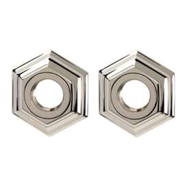 Nicole A7724-PN Grab Bar Brackets Traditional 3-in in Polished Nickel