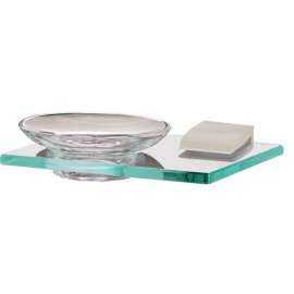 Manhattan A7430-SN Modern Soap Dish 6-3/4-in in Satin Nickel