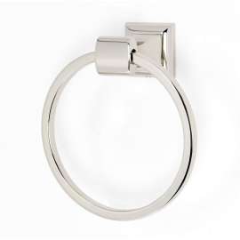 Modern Towel Ring 6-1/8-in in Polished Nickel