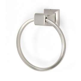 Modern Towel Ring 6-1/8-in in Satin Nickel