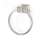 Modern Towel Ring 6-1/8-in in Satin Nickel