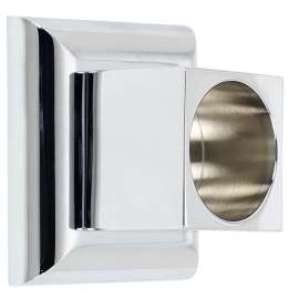 Modern Shower Rod Brackets 2-3/8-in in Polished Chrome