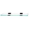 Manhattan A7450-18-BRZ 18-in Glass Shelf with Brackets Modern in Bronze