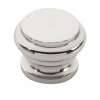 Knob Traditional 1/2-in in Polished Chrome