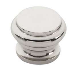 Knob Traditional 1/2-in in Polished Chrome