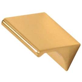 Tab Pull Modern in Polished Brass