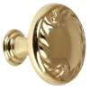 Ornate A3650-38-PB Knob Traditional 1-1/2-in in Polished Brass
