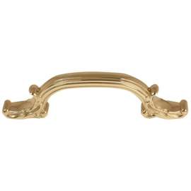 Ornate A3650-4-PB Pull Traditional in Polished Brass
