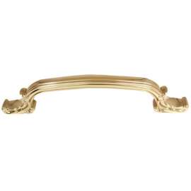 Ornate A3650-6-PB Pull Traditional in Polished Brass