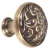 Ornate A3651-38-AE Knob Traditional 1-1/2-in in Antique English