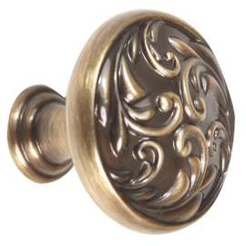 A3651-38 Ornate Knob Traditional 1-1/2-in