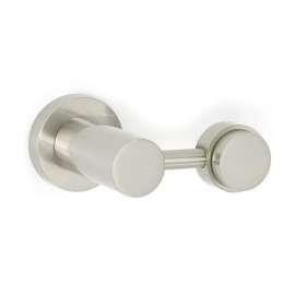 Adjustable Mirror Brackets Modern in Satin Nickel