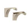 Shelf Brackets Transitional in Polished Nickel