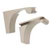 Shelf Brackets Transitional in Satin Nickel