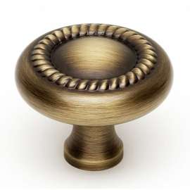 Rope A812-38-AEM Knob Traditional 1-1/2-in in Antique English Matte