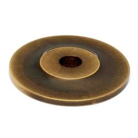 Knob Backplate Traditional 1-in in Antique English Matte
