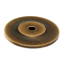 Knob Backplate Traditional 1-3/4-in in Antique English Matte