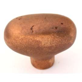 Knob Rustic 1-7/8-in in Rust Bronze