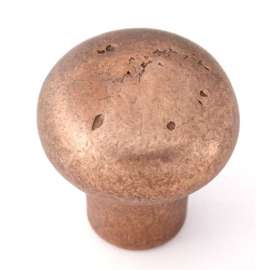 Knob Rustic 1-1/4-in in Rust Bronze