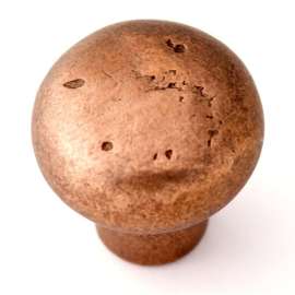 Knob Rustic 1-1/2-in in Rust Bronze