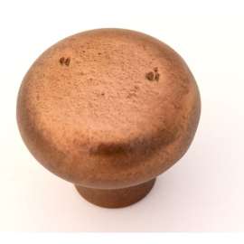 Knob Rustic 1-5/8-in in Rust Bronze