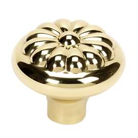 Bella A1452-PB Knob Traditional 1-1/2-in in Polished Brass
