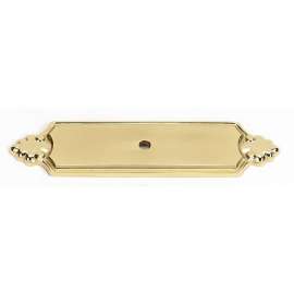 Bella A1454-PB Backplate Traditional 4-1/4-in in Polished Brass