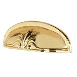 Bella A1459-PB Cup Pull Traditional in Polished Brass