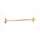 Ribbon & Reed A8520-24-PB Towel Bar Traditional in Polished Brass