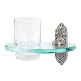 Traditional Tumbler Holder 6-3/4-in in Satin Nickel