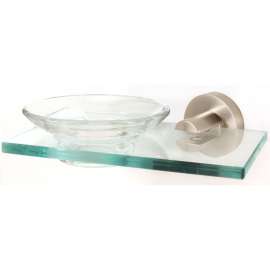 Contemporary I A8330-SN Modern Soap Dish 6-3/4-in in Satin Nickel