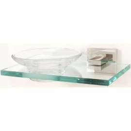 Modern Soap Dish 6-3/4-in in Polished Chrome
