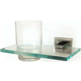 Modern Tumbler Holder 6-3/4-in in Polished Nickel