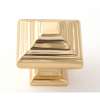 Geometric A1525-PB Knob Transitional 1-1/4-in in Polished Brass